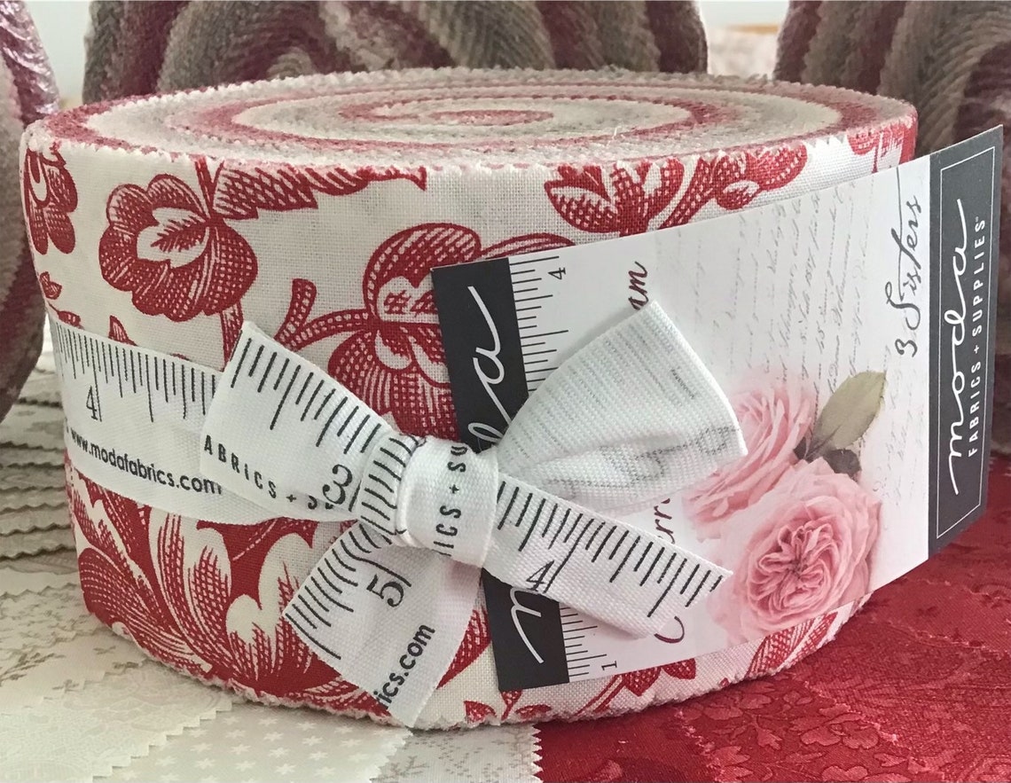 Cranberries & Cream Jelly Roll by 3 Sisters for Moda Fabrics Etsy