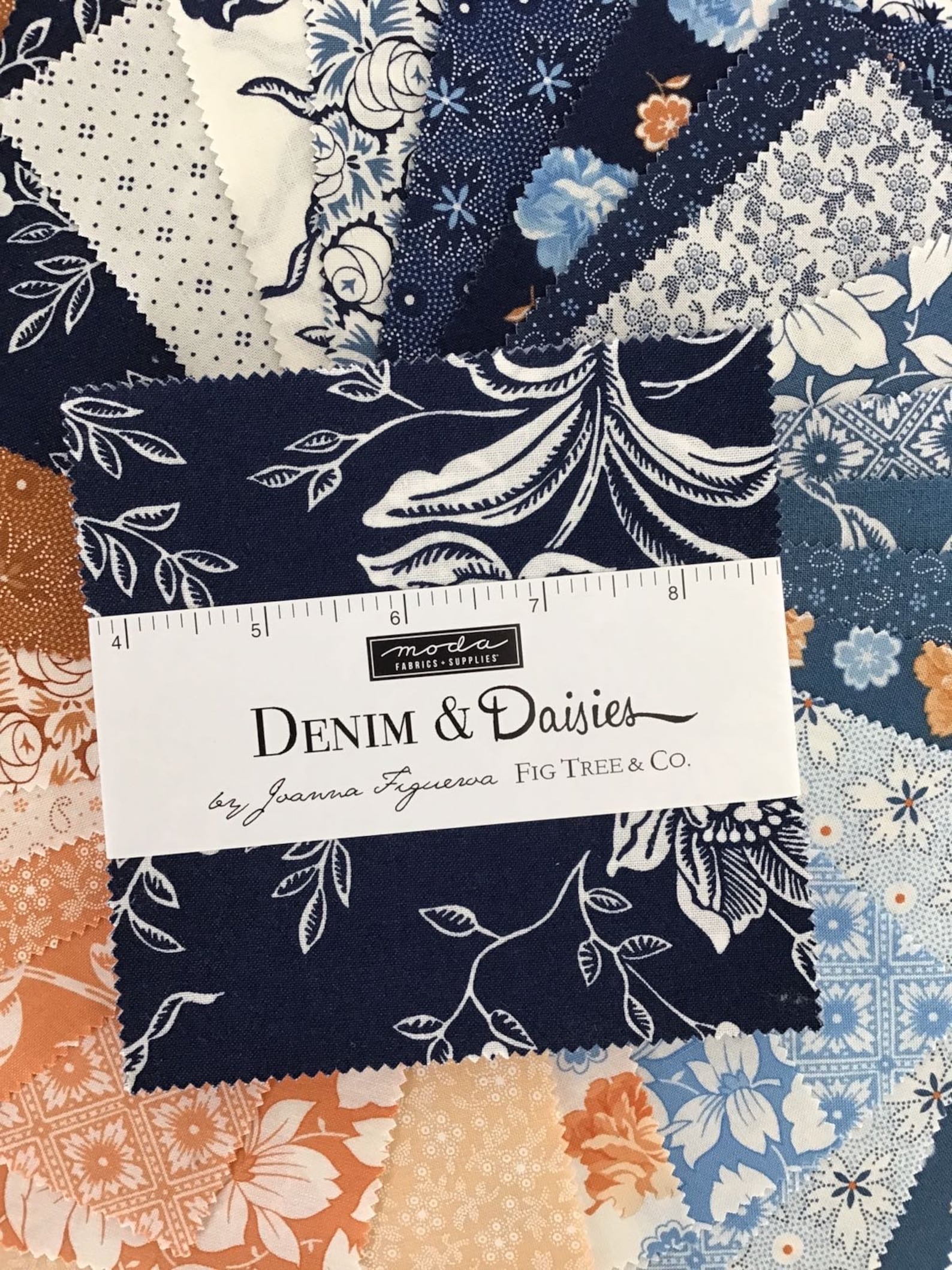 Denim & Daisies Charm Pack by Joanna Figueroa From Fig Tree for Moda ...