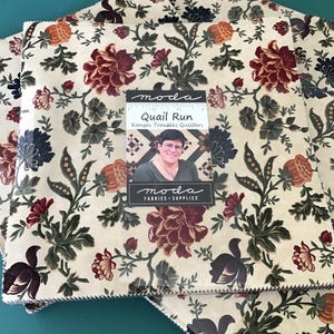 Quail Run Layer Cake by Kansas Troubles Quilters for Moda Fabrics, (42) 10" Precut Cotton Quilt Squares, (40) Different Prints