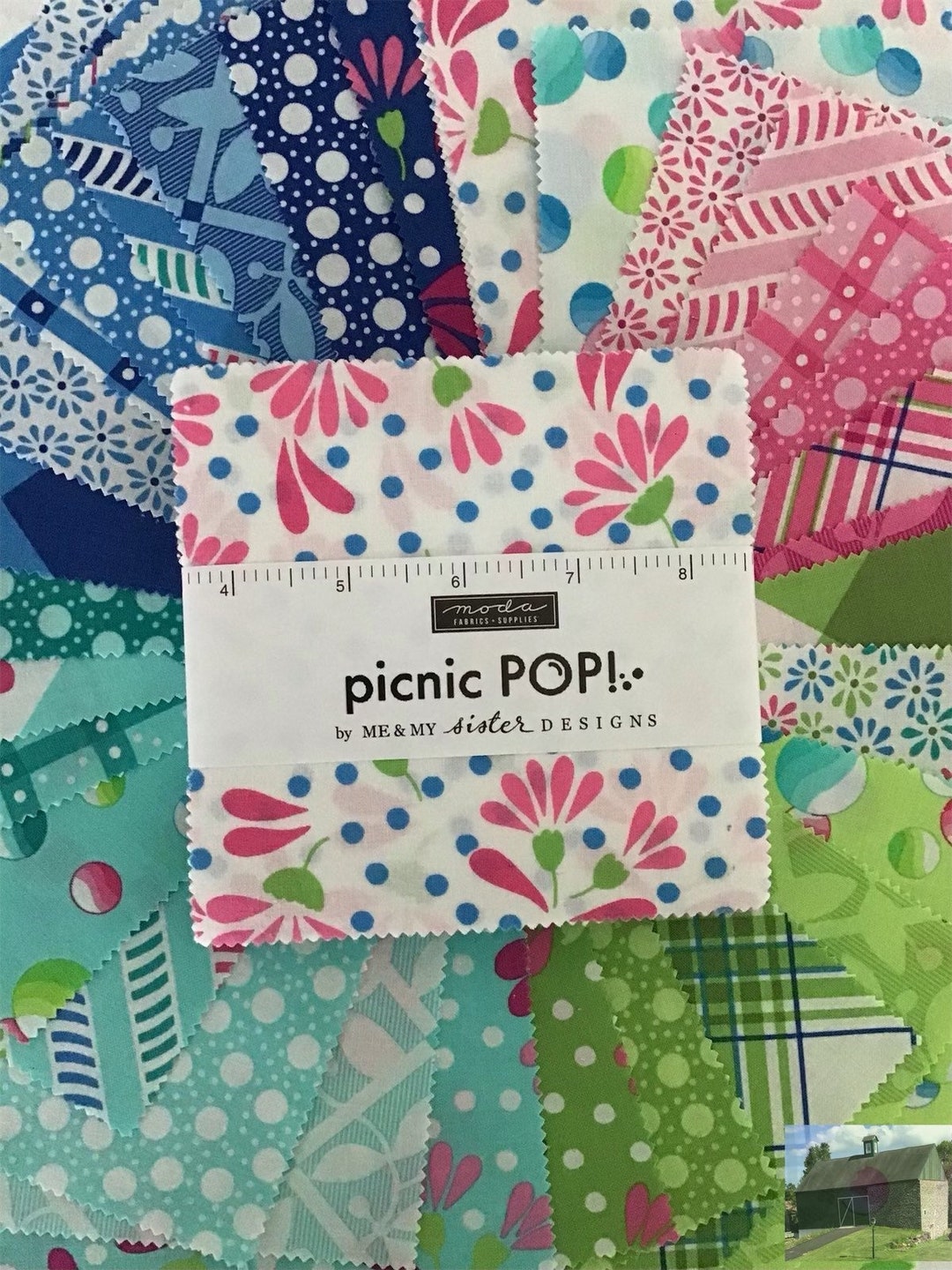 Picnic Pop Charm Pack by Me & My Sister Designs Moda Etsy