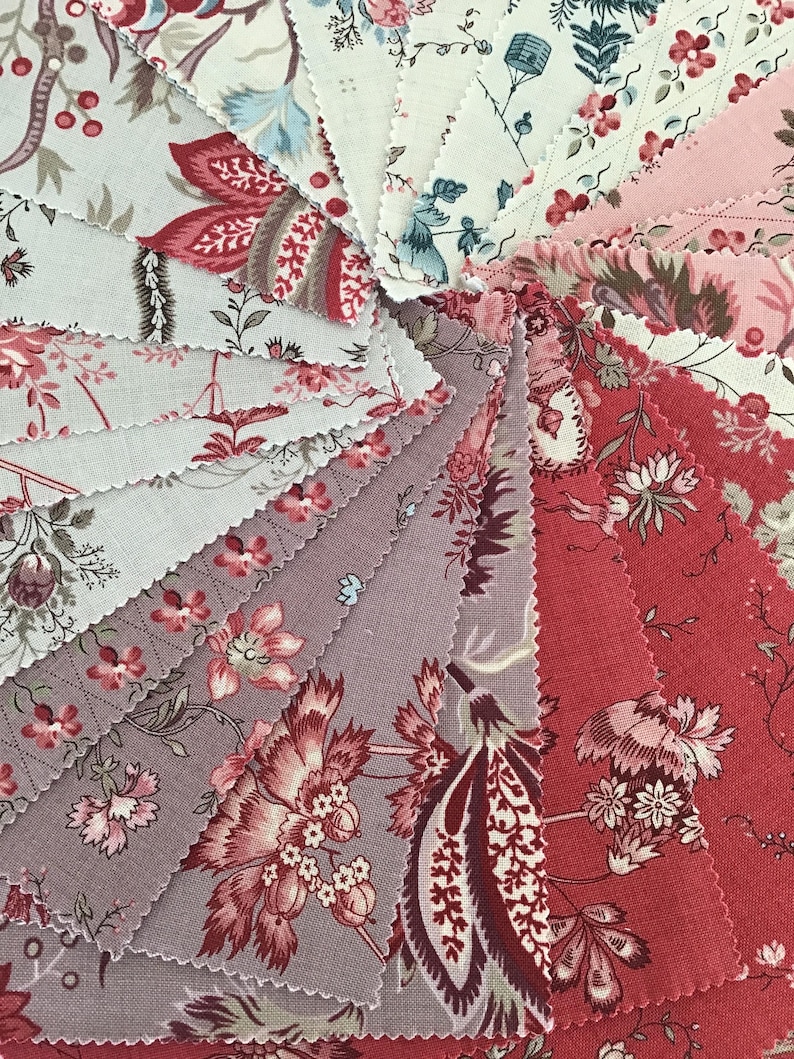 Fleur De Paris Jelly Roll by French General for Moda Fabrics, (40) 2 1/ ...