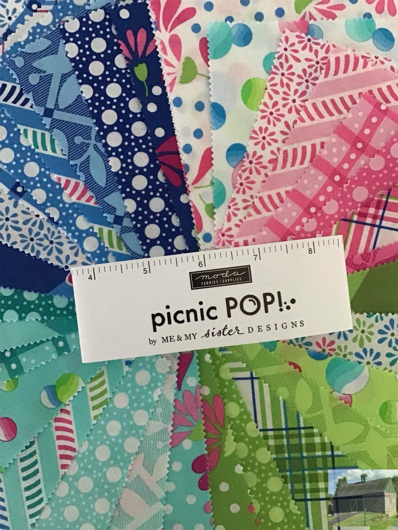 Picnic Pop Charm Pack by Me & My Sister Designs Moda Etsy