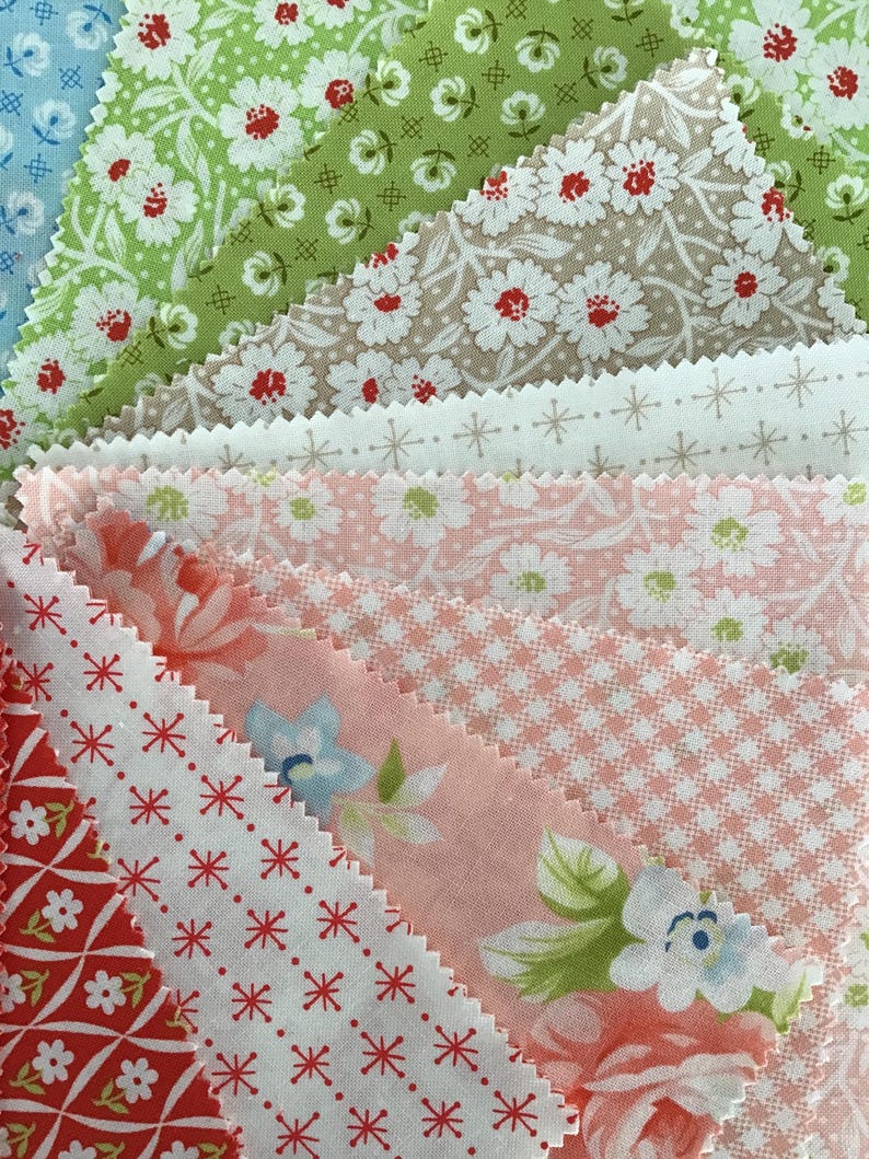 Rosie Charm Pack by Joanna Figueroa of Fig Tree & Co for Moda Fabrics ...