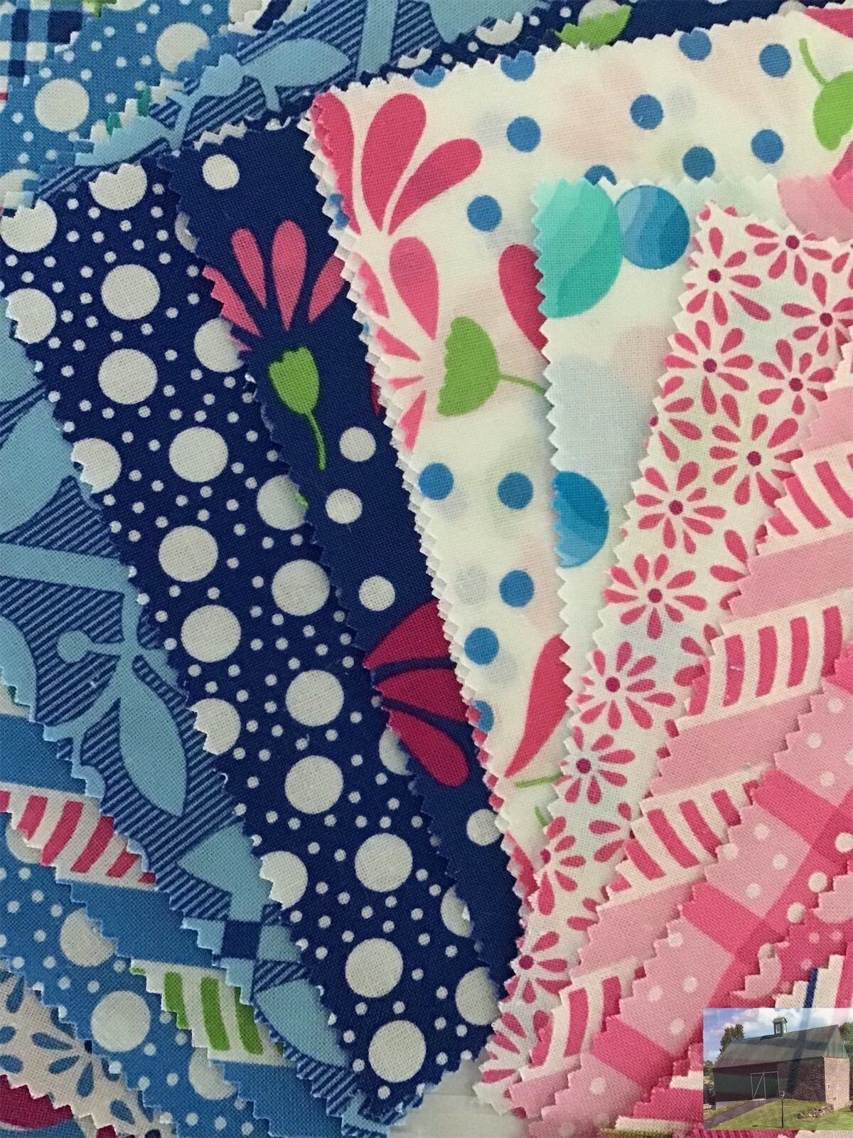 Picnic Pop Charm Pack by Me & My Sister Designs Moda Etsy