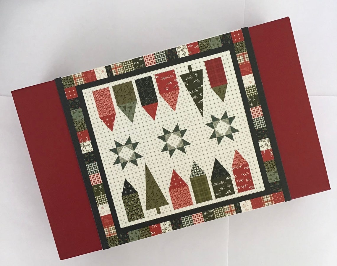 Winter Village Table Runner Quilt Kit by Sandy Gervais, Approx. Size 18 ...
