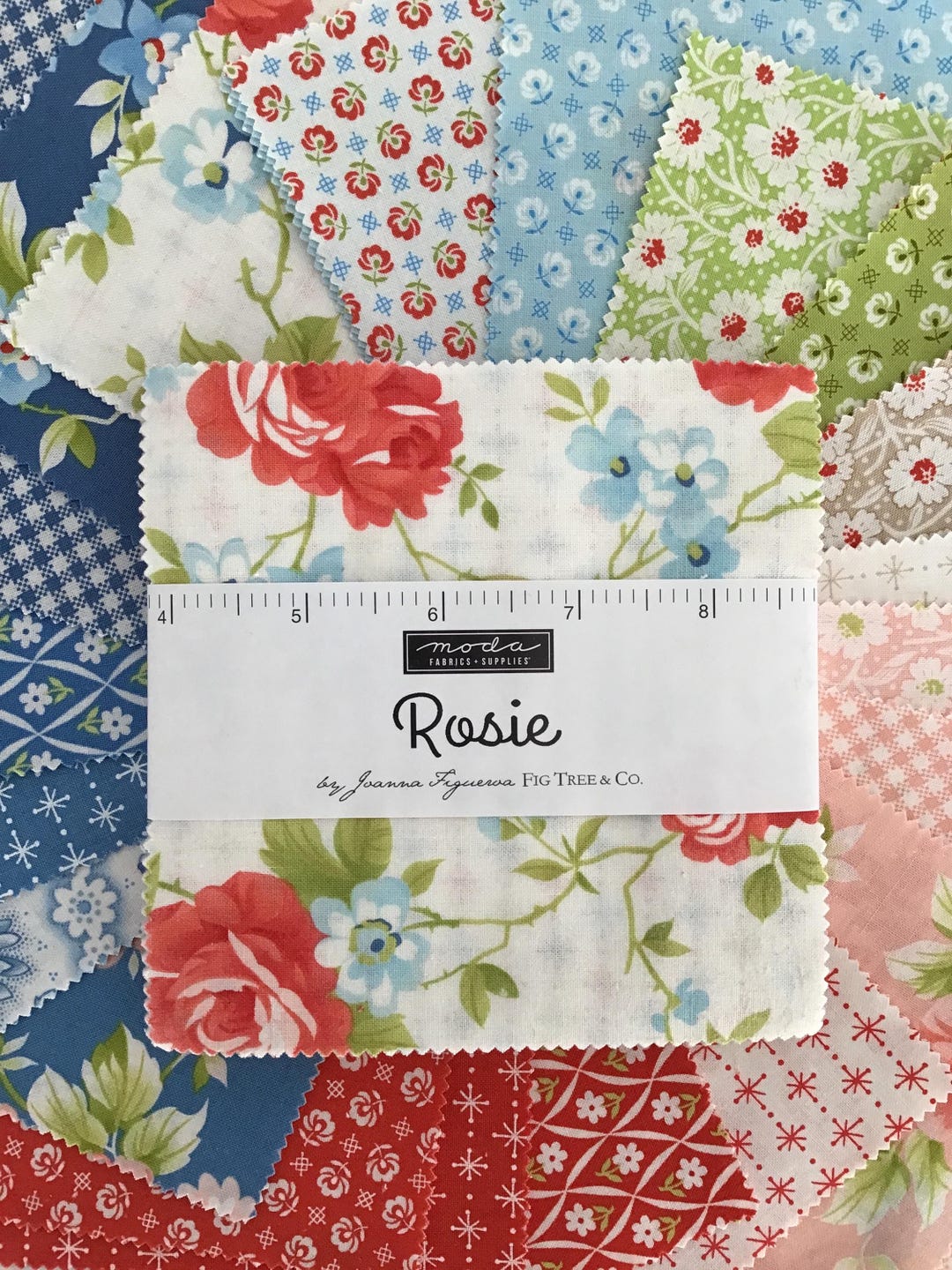 Rosie Charm Pack by Joanna Figueroa of Fig Tree & Co for Moda Fabrics ...