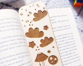 Wood Bookmark | Dreamer Wood Bookmark | Book Accessories | Wood Lasercut Bookmark | engraved bookmark | book lover gift | wooden bookmark