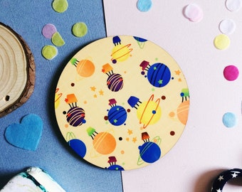 Galaxy Coaster | Abstract Coaster | Hot Air Balloon Coaster | Coffee Coaster | Tea Coaster | Cute Coaster | Illustrated Coaster