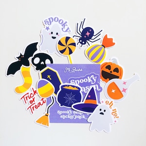 Spooky Season Stickers | Happy Halloween Sticker Pack | Phone Sticker | Laptop Sticker