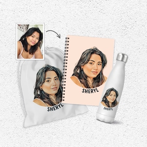 Gepersonaliseerde digitaal portretkit | Aangepaste digitale kunst | Aangepast verjaardagscadeau | cadeau voor haar | cadeau voor moeder | cadeau voor vrienden