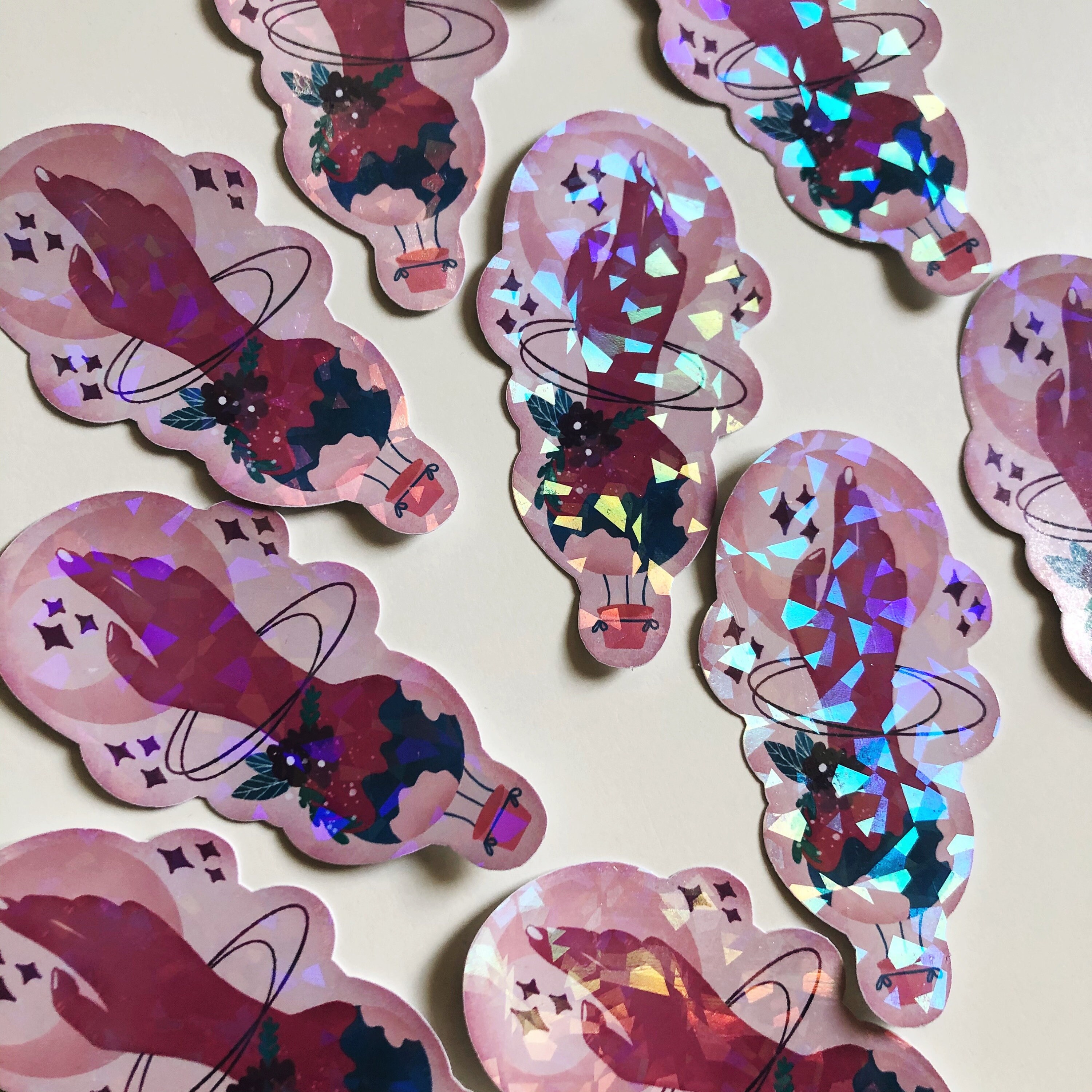Infinity Sticker Holo Vinyl Holo Sticker | Galaxy Abstract Sticker | Vinyl Sticker ...