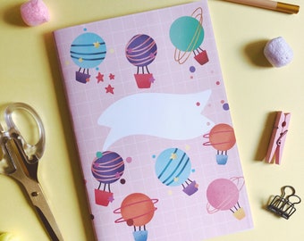 Galaxy Notebook | Air Balloon Notebook | Cute Notebook | Creative Notebook | Stationary | Desk Accessories | Office Accessories