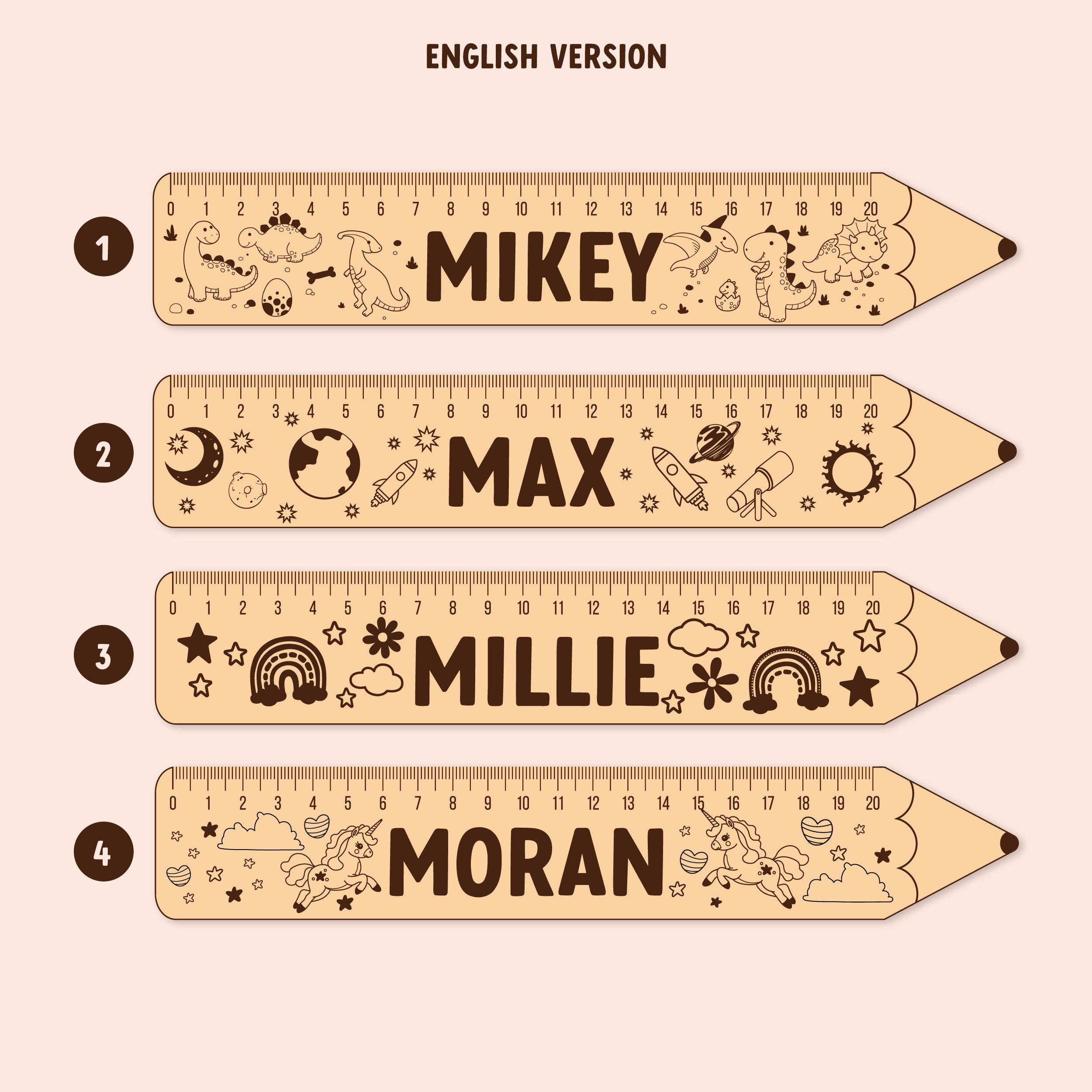 Personalized Ruler | Personalized Wood Ruler | Teacher Gift | Custom ...