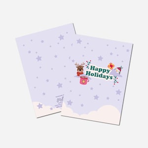 Biglietto di auguri di buone feste / Biglietto di auguri per le vacanze invernali / Biglietto di Natale / Biglietto di auguri di Natale / Biglietto di auguri per le vacanze