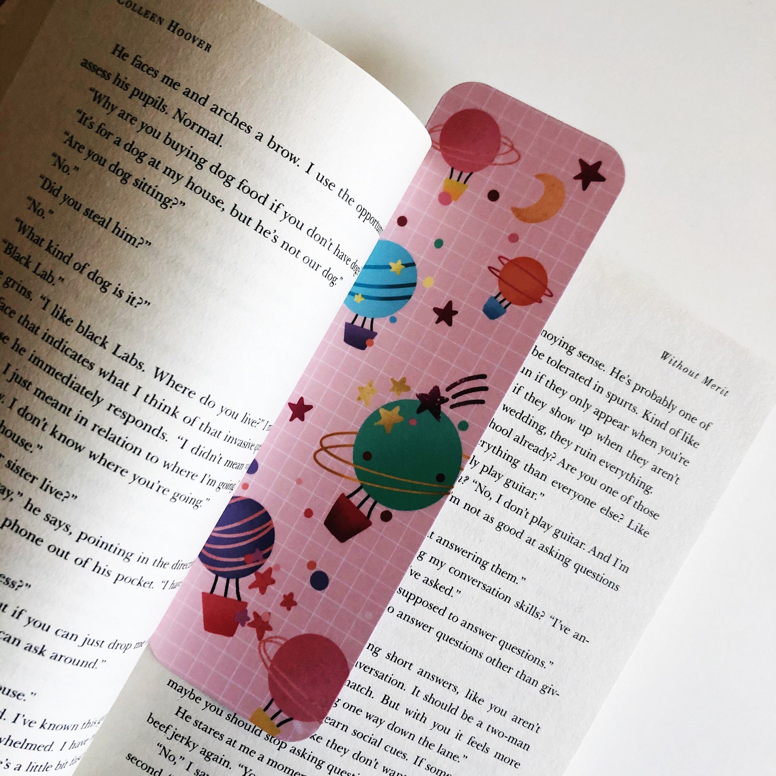 Galaxy Bookmark / Hot Air Balloon Bookmark / Book Accessories - Etsy España