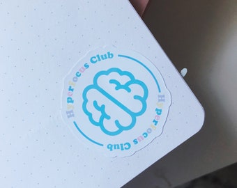 ハイパーフォーカス クラブ シッカー | ADHD ステッカー | フォーカス ステッカー | 耐水性マット ビニール ステッカー | カラフルな引用ビニール ステッカー