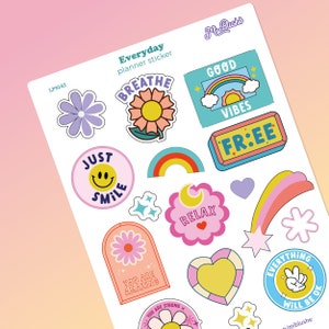 Mental Health Stickers, Mental Health Sticker Pack, Waterproof Sticker Bundle, Vinyl Stickers, Pastel Stickers, Sticker Pack