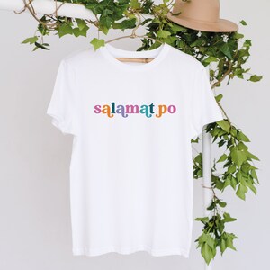 Salamt Po T shirt | White T shirt | pinoy shirts | Pinoy T-shirt | Philippines T shirt | filipino tshirt | filipino apparel | pinoy print