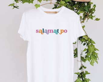 Salamt Po T shirt | White T shirt | pinoy shirts | Pinoy T-shirt | Philippines T shirt | filipino tshirt | filipino apparel | pinoy print