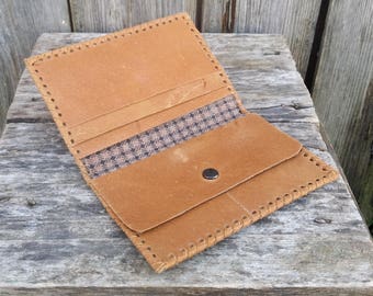 Vintage Herren Leder Brieftasche, Leder Brieftasche, Leder Geldbörse, Vintage Geldbörse, Geld-Clips, Geldhalter, Münze Halter, braun Leder Brieftasche.