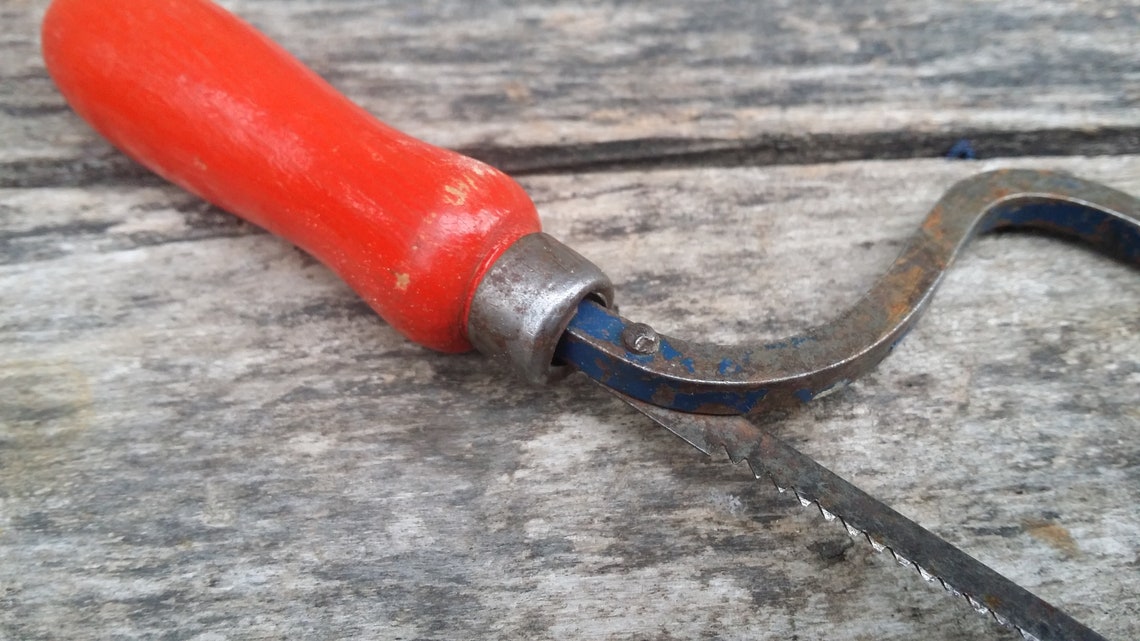 Vintage Hacksaw Rusty Hacksaw Small Hacksaw Antique Etsy