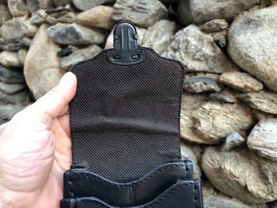 Vintage Leather Belt Pouch, Leather Belt Bag, Bel… - image 8