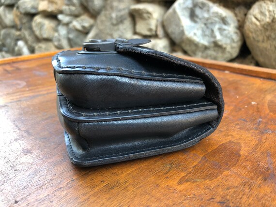 Vintage Leather Belt Pouch, Leather Belt Bag, Bel… - image 5
