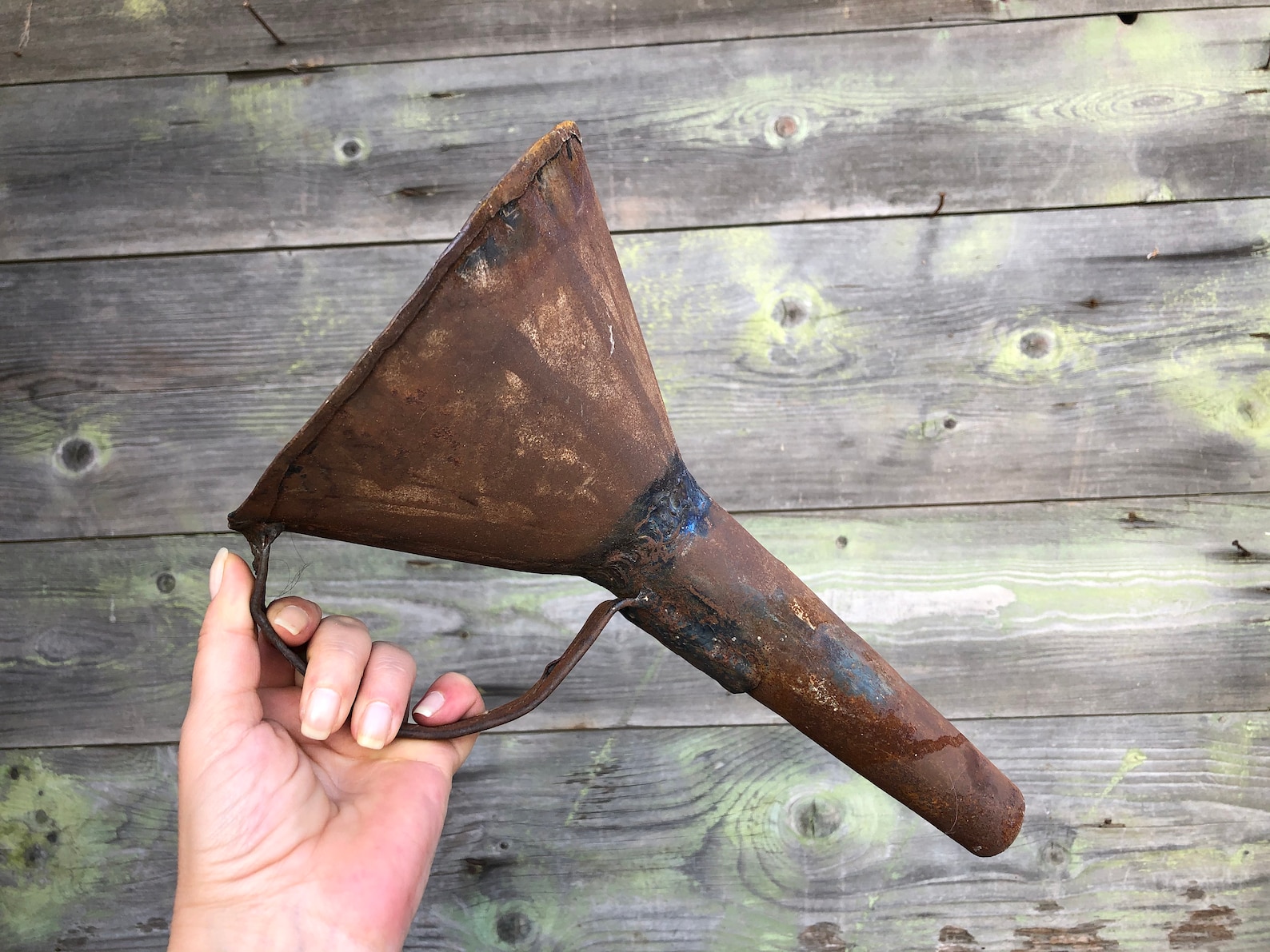Vintage Funnel Metal Funnel Rusty Funnel Primitive Funnel Etsy