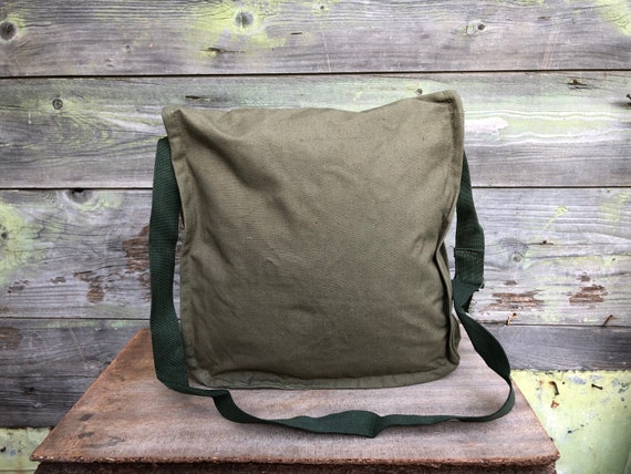 Vintage Canvas Bag, Never Used Messenger Bag, Mil… - image 3