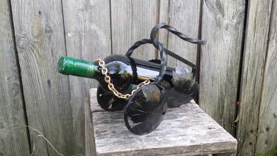Vintage Wine Rack Metal Wine Rack Black Wine Holder Wine Etsy