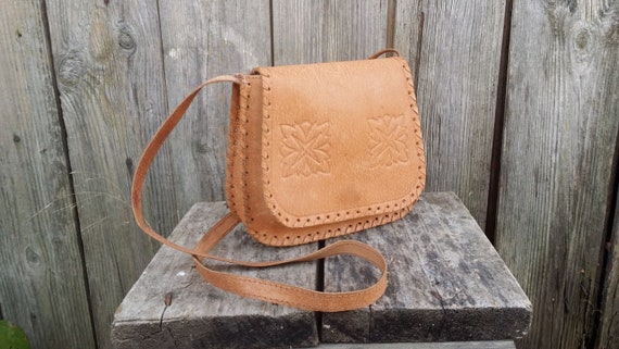 old leather satchel