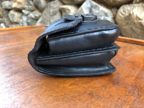 Vintage Leather Belt Pouch, Leather Belt Bag, Bel… - image 7