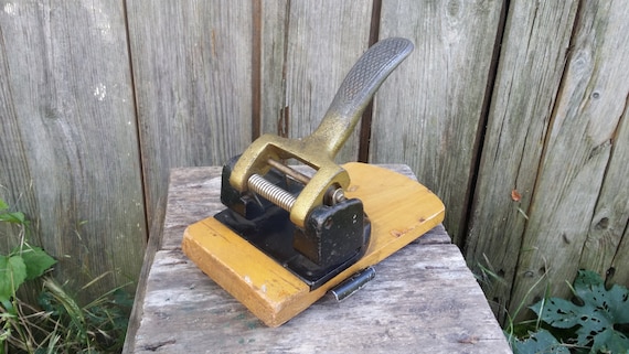 Vintage Puncher, Hole Puncher, Vintage Perforator, Metal Paper