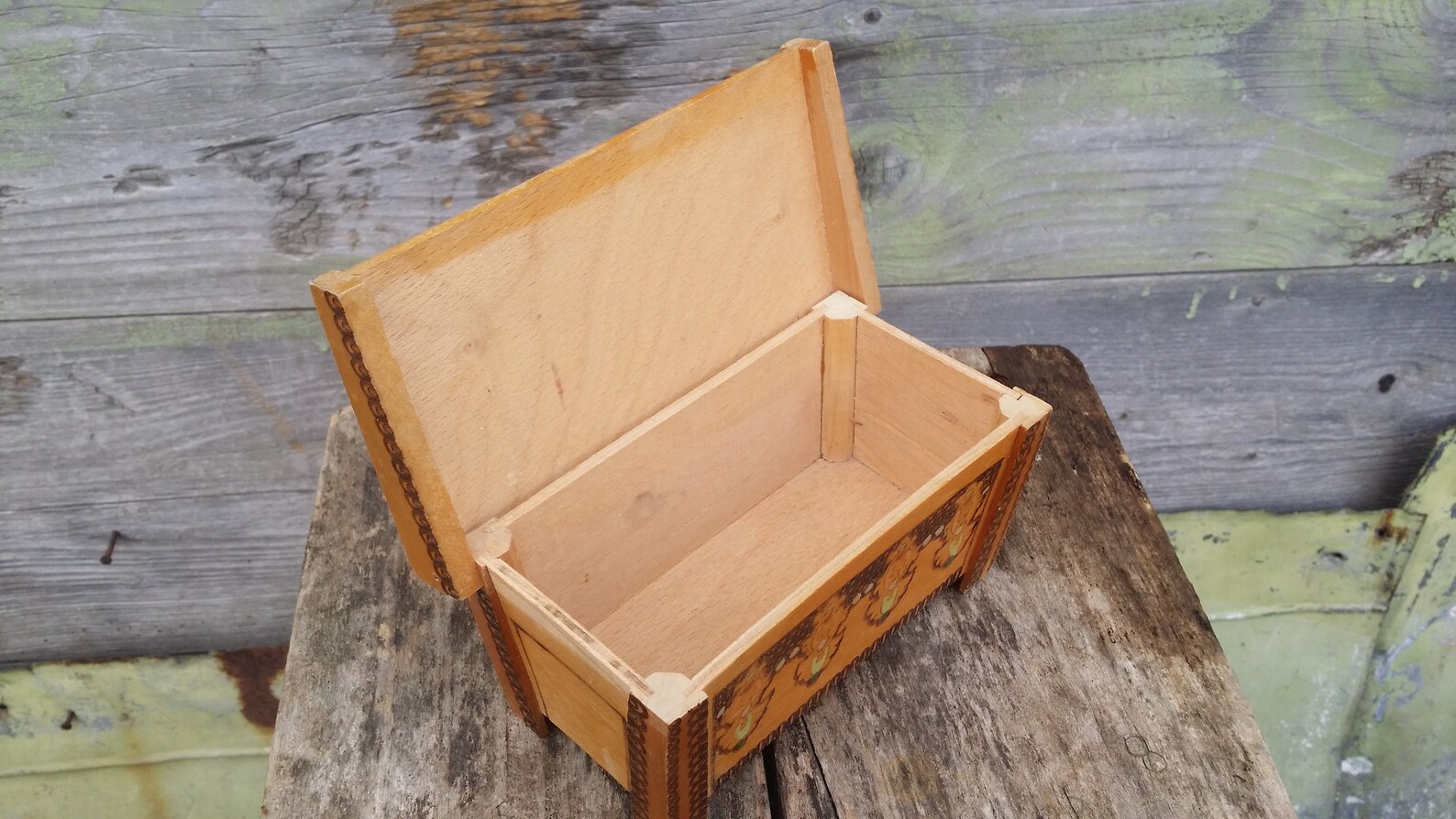 Wooden box Vintage wood box Wood box Decorative box Rustic | Etsy