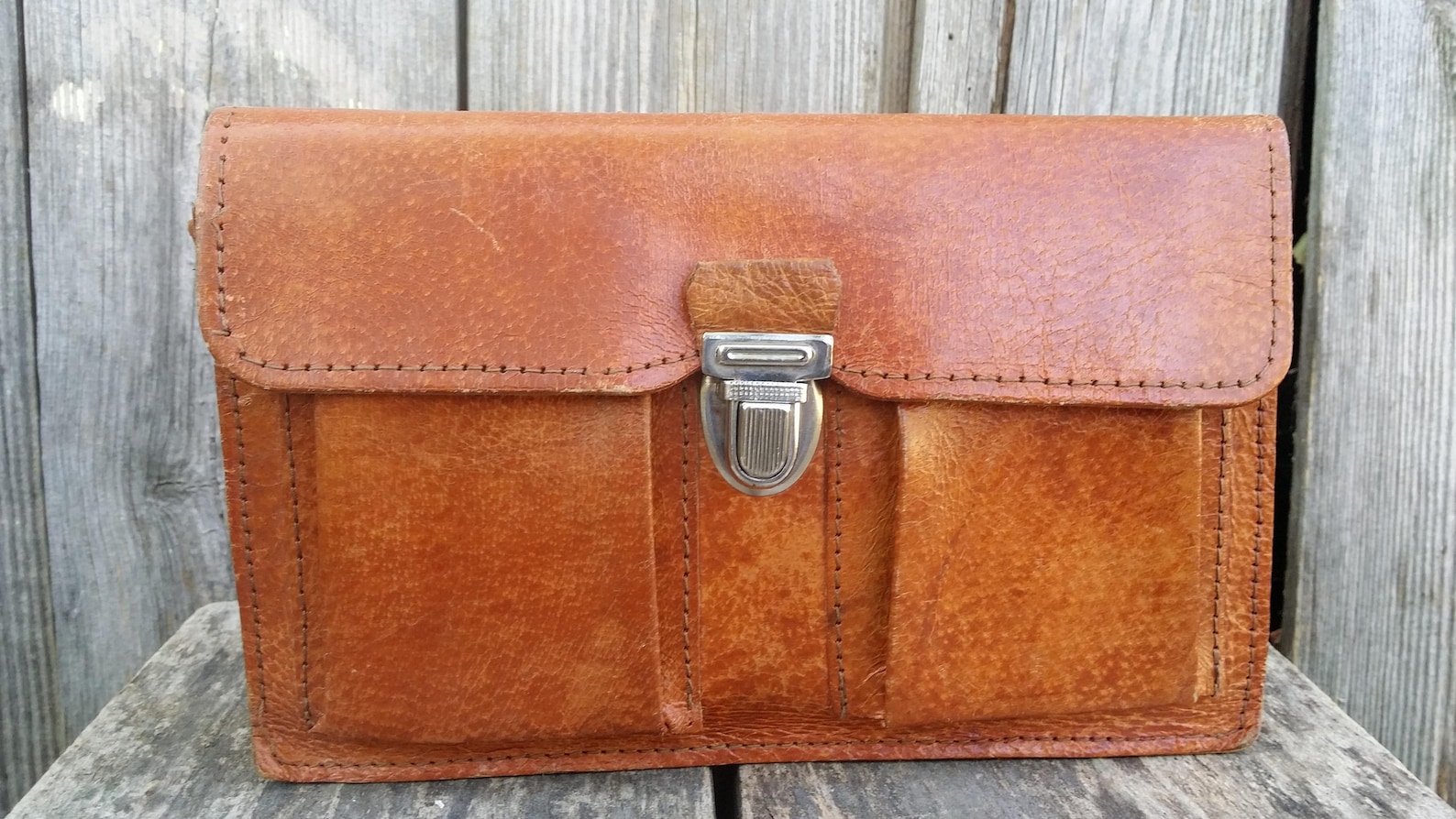 Vintage Leather Wallet Mens Leather Wallet Vintage Wallet Etsy