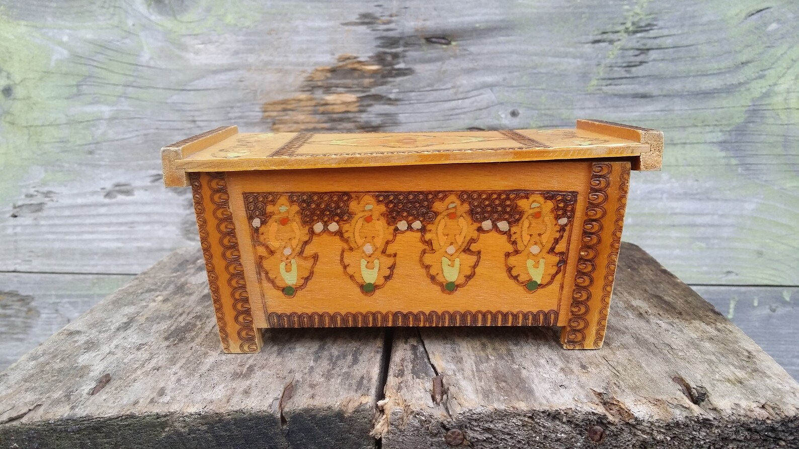 Wooden box Vintage wood box Wood box Decorative box Rustic | Etsy