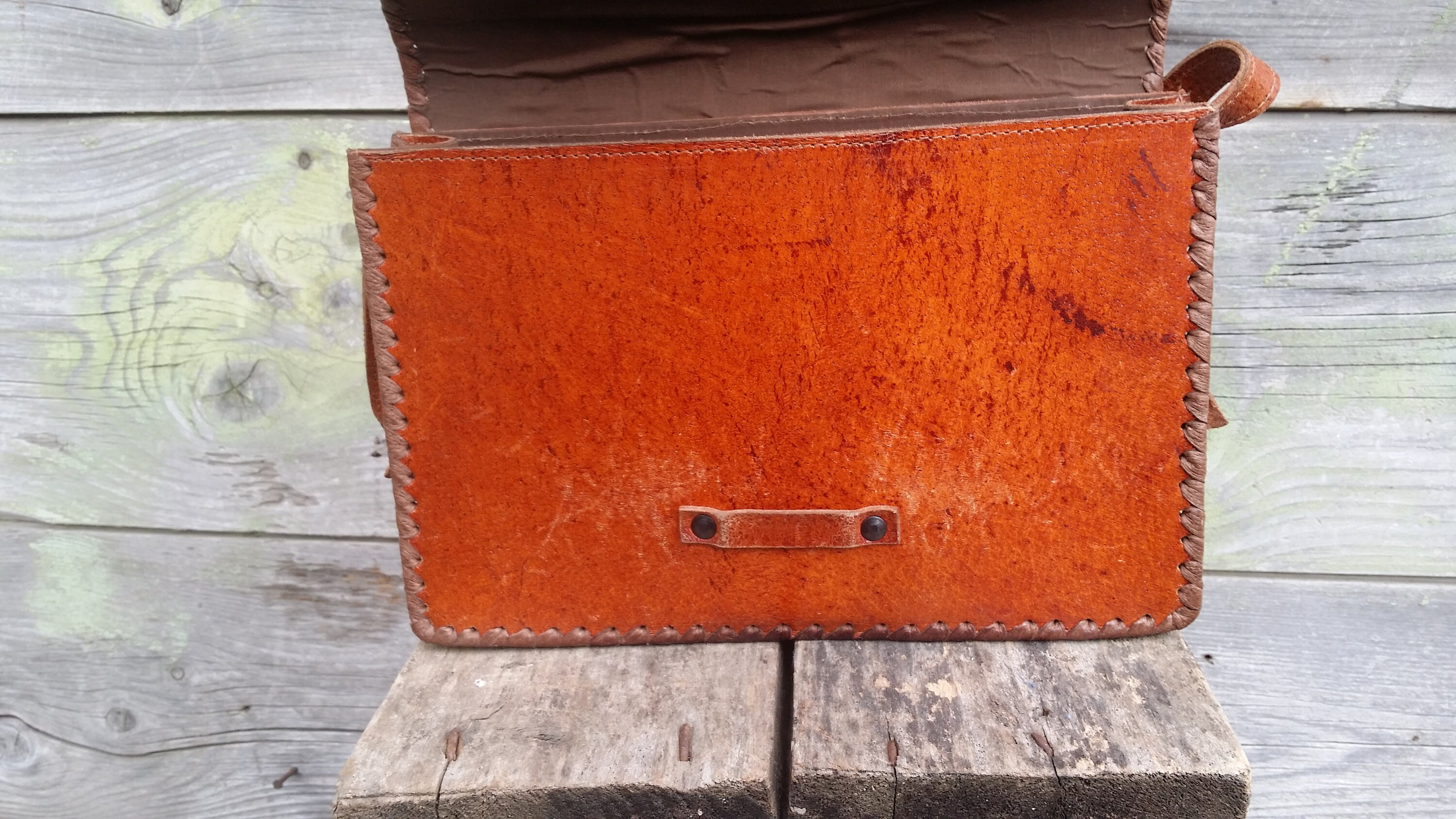 Vintage Leather Tote Bag Vintage Leather Handbag Brown - Etsy