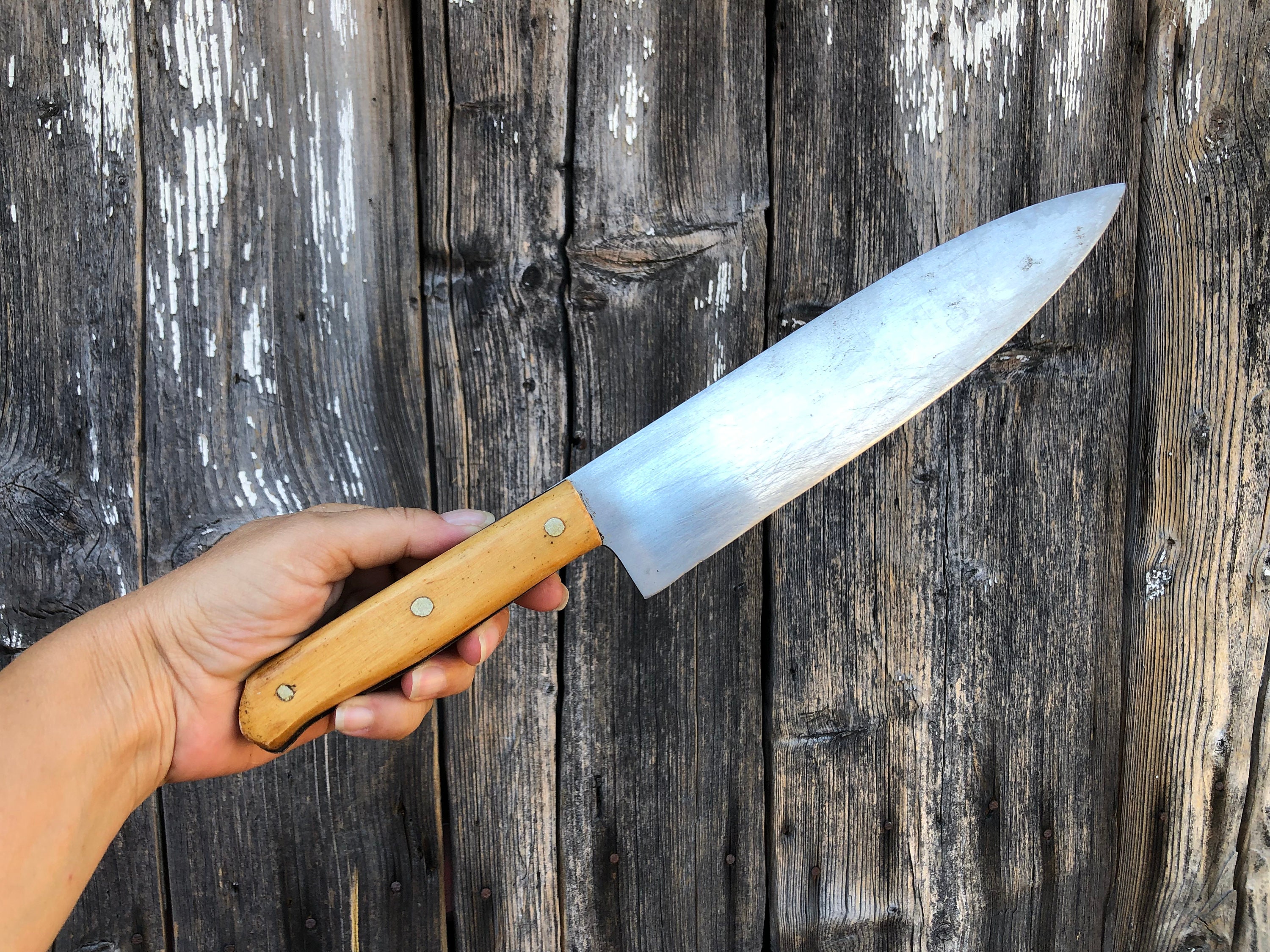 Vintage Knife Meat Knife Butcher's Knife Old Rusty Etsy