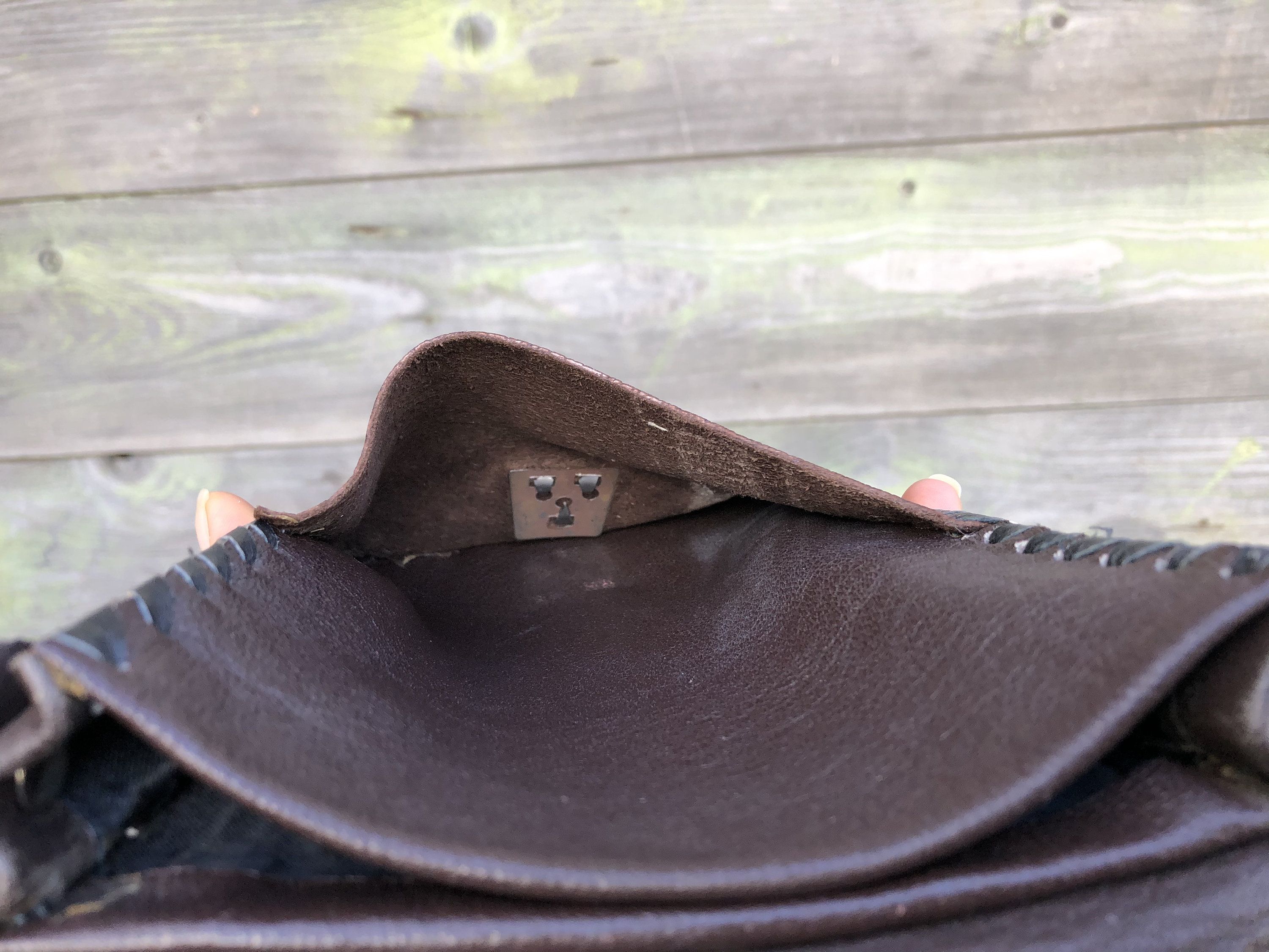 Vintage Leather Mens Wrist Bag Wristlet Wallet Wrist Pouch Etsy UK