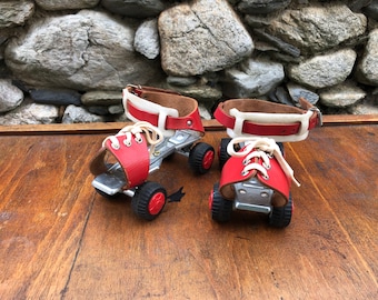 Vintage Roller Skates, Red Roller Skates, Made in GDR, Children's Roller Skates, Roller Skating, Vintage Toy, Street Roller Skates, Gift.