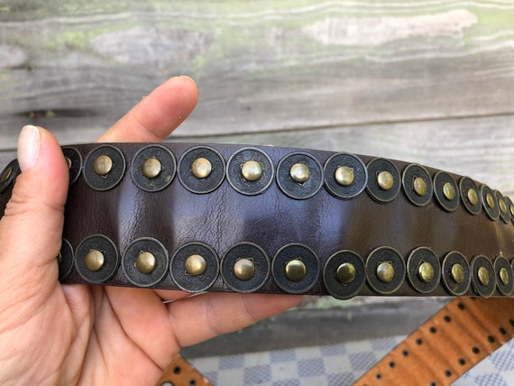 Vintage Leather Belt, Woman Brown Belt, Genuine L… - image 5