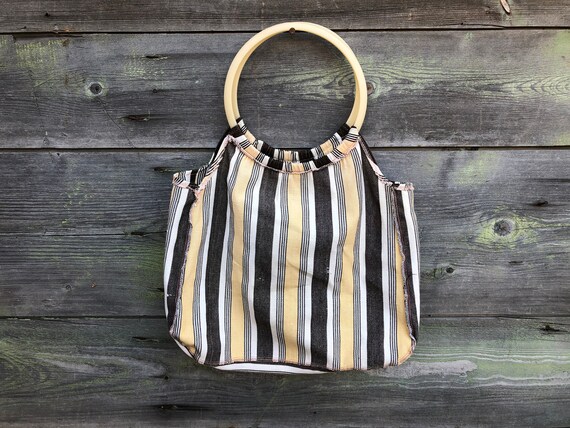 Vintage bolsa de compras bolsa de mercado vintage bolsa de tela mango de plastico bolsa de todos los dias bolso de mano regalo. Etsy Espana