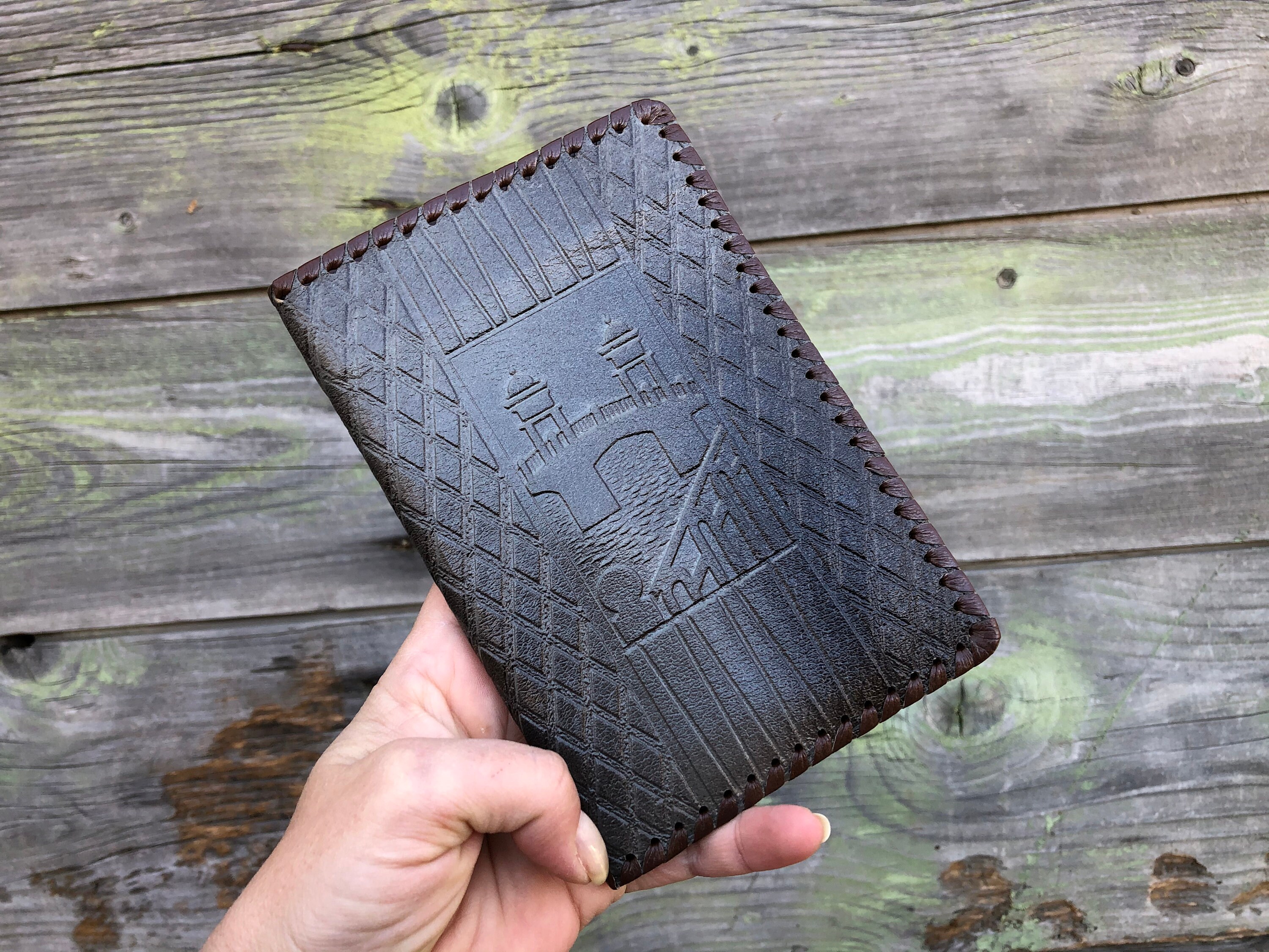 Vintage leather money bag sales