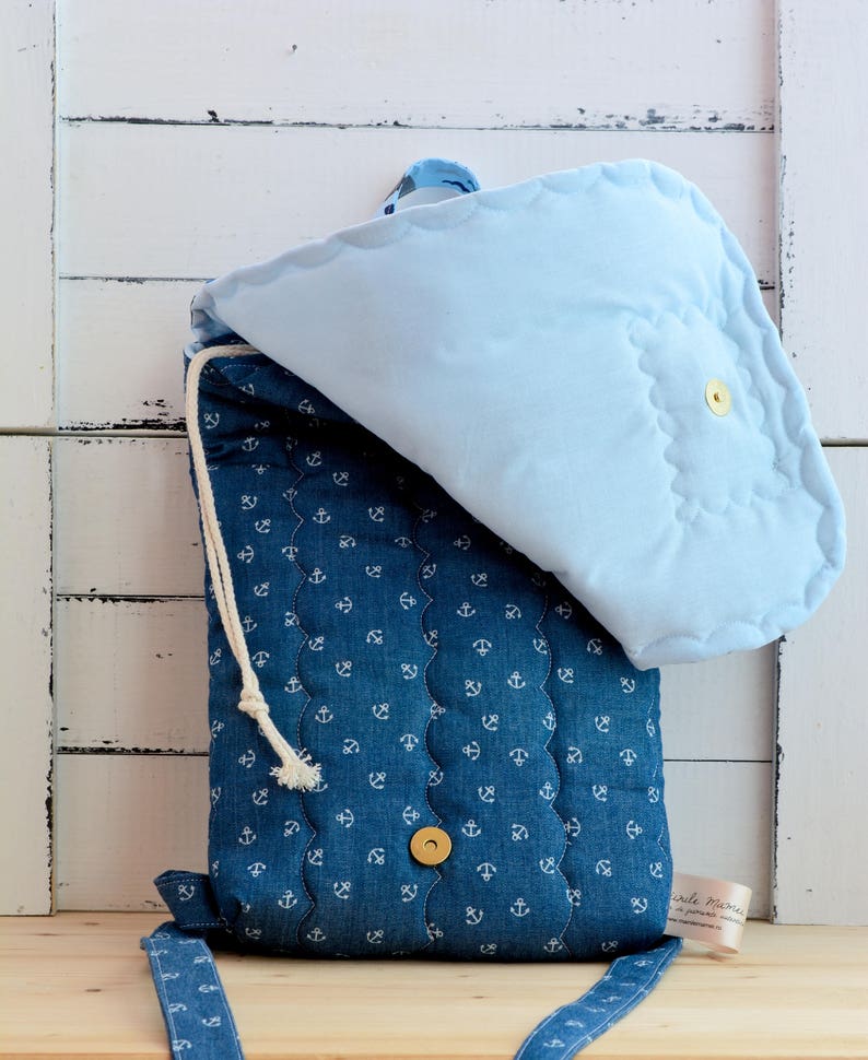 custom made bag whale backpack hand personalized toddler backpack Kids backpack cotton backpack preschool backpack quilted unique