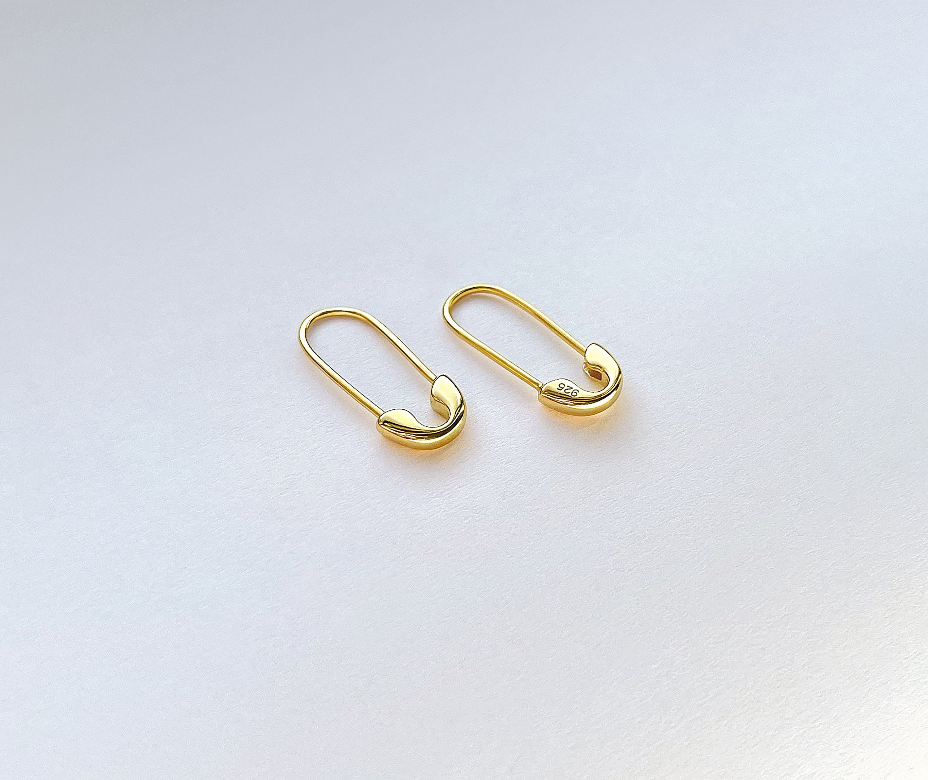 300X Small Safety Pins Gold Color 18mm Brass Metal Sewing Craft Mini Pins YL