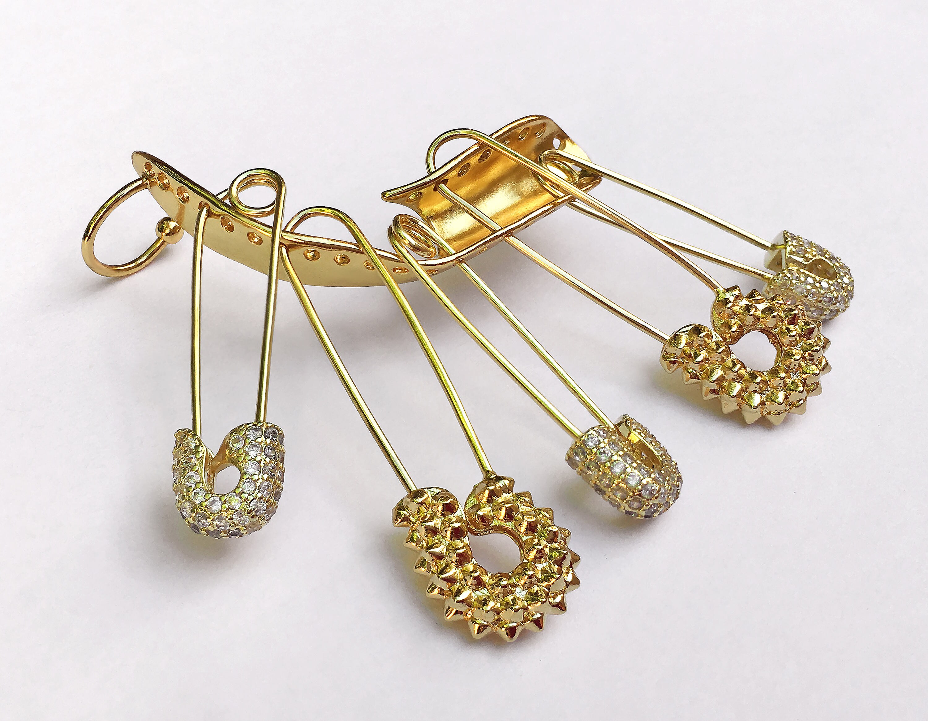 Harley Safety Pins Earcuff. Cosplay Accessories. Cosplay Etsy