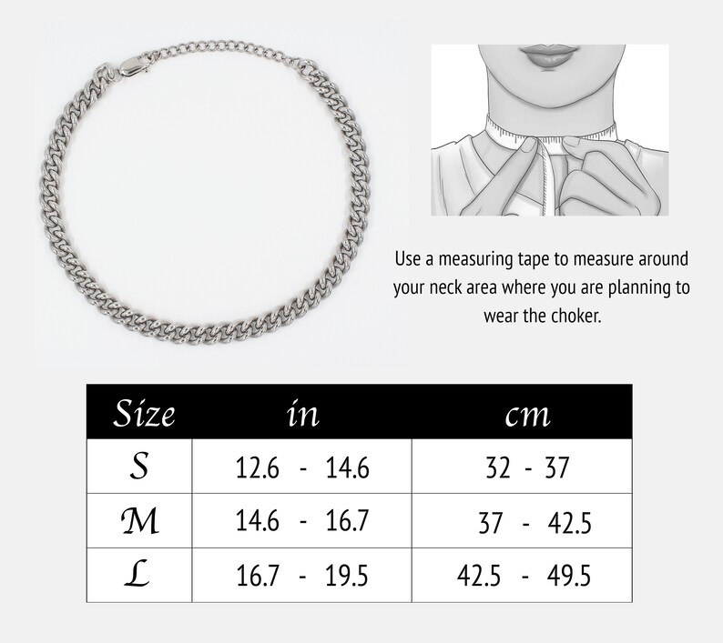 Harley Jacks and diamonds choker necklace. Stainless Steel. Silver chunky chain necklace image 4