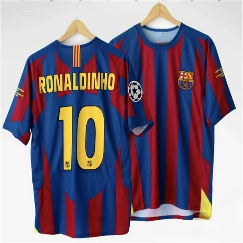 05-06 Barcelona Jersey, NO.10 Ronaldinho Jersey, NO.30 MESSI Jersey