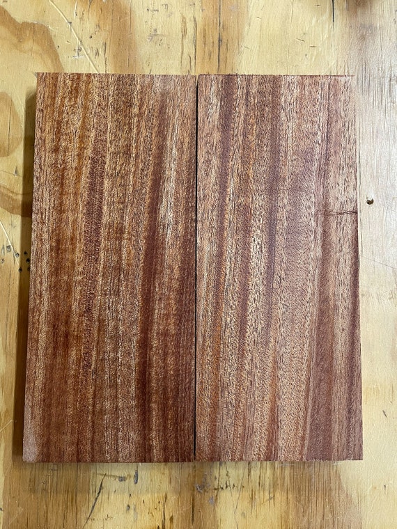 Handmade Figured Mahogany Knife Scales Etsy