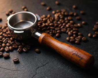Customizable Wooden Breville/Sage Delonghi 54mm Bottomless Portafilter - Upgrade Your Espresso Game